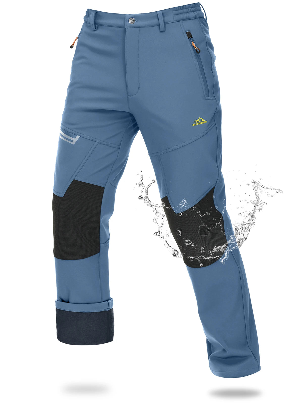 Magcomsen – Pantaloni da sci softshell da uomo, impermeabili e caldi per l'inverno