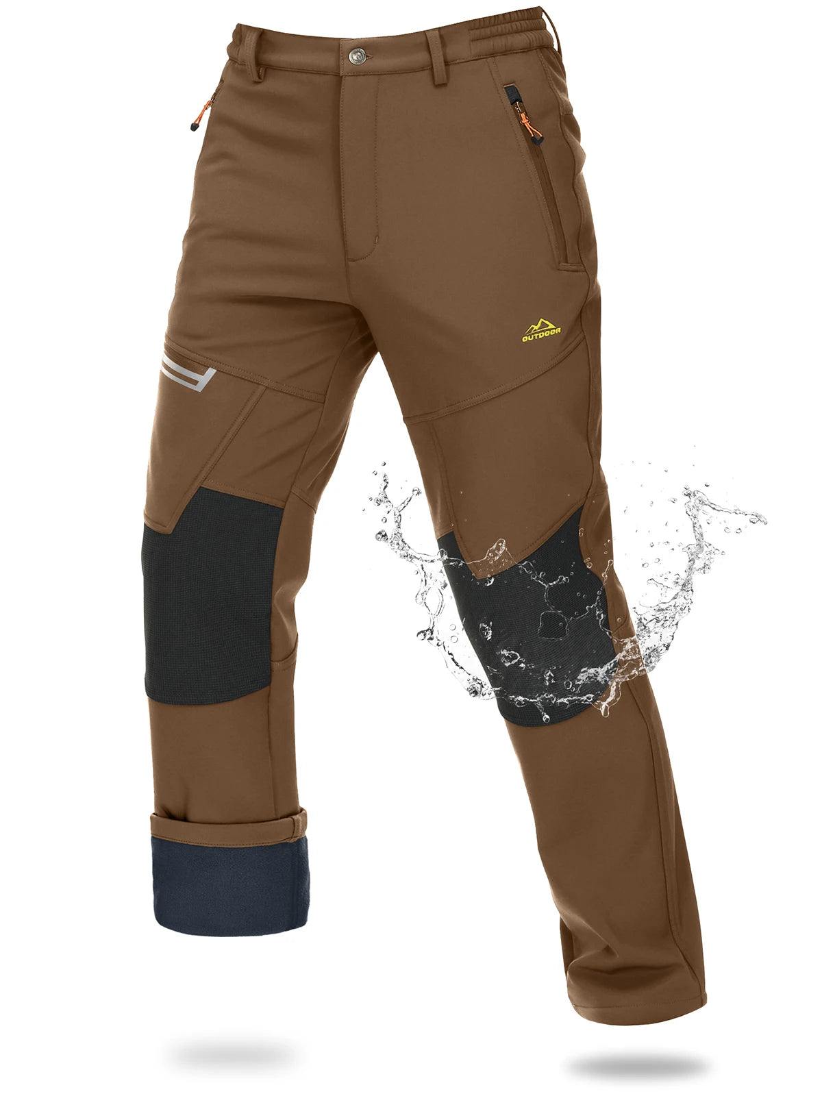 Magcomsen – Pantaloni da sci softshell da uomo, impermeabili e caldi per l'inverno