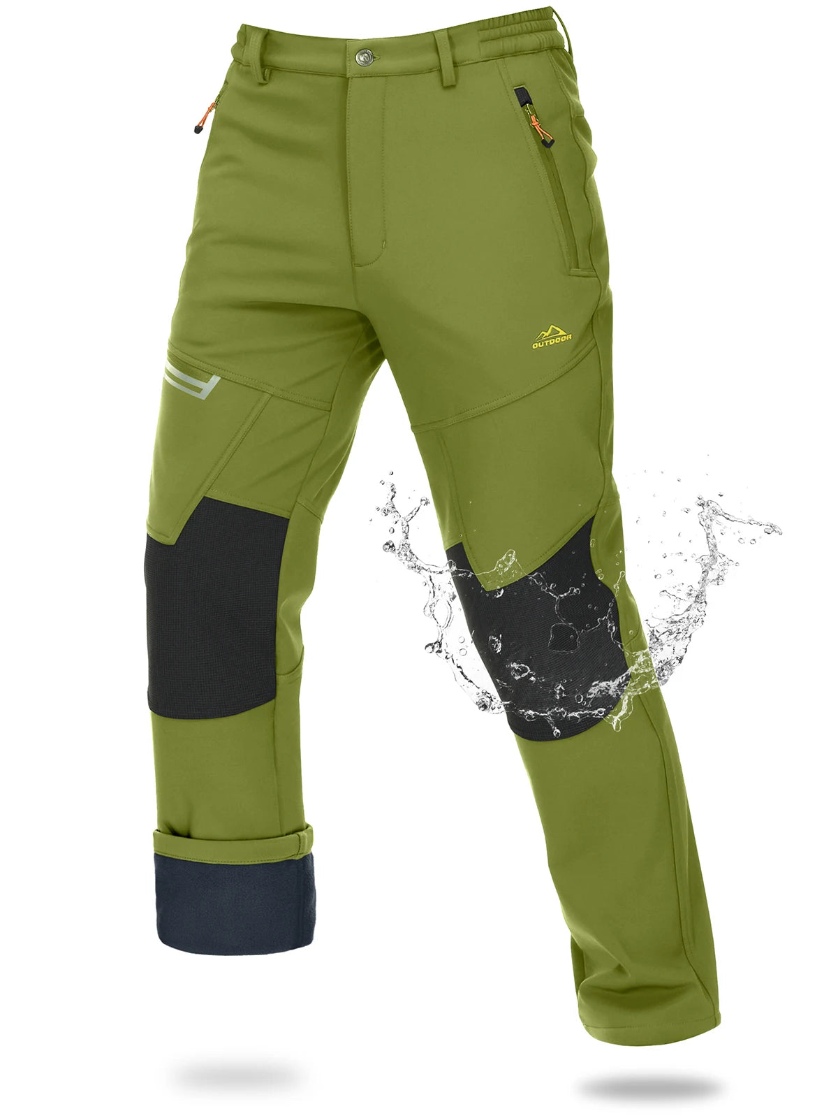 Magcomsen – Pantaloni da sci softshell da uomo, impermeabili e caldi per l'inverno