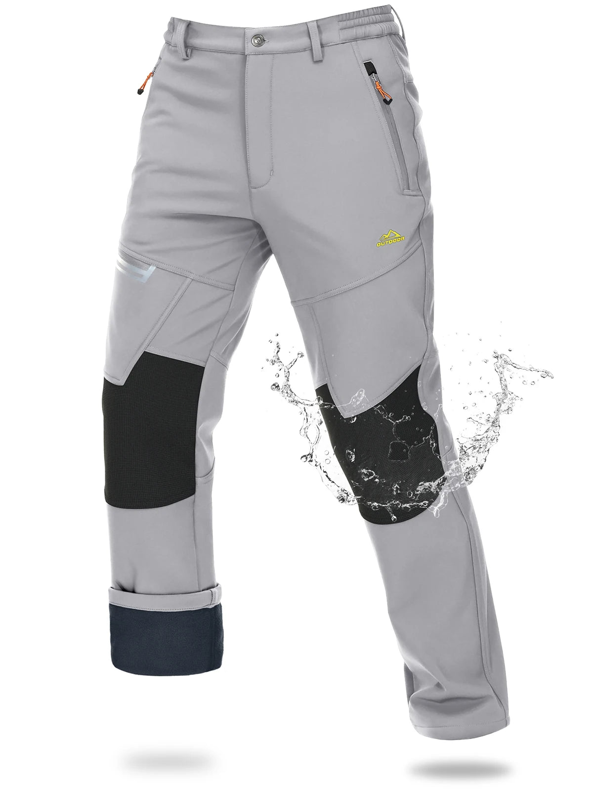 Magcomsen – Pantaloni da sci softshell da uomo, impermeabili e caldi per l'inverno