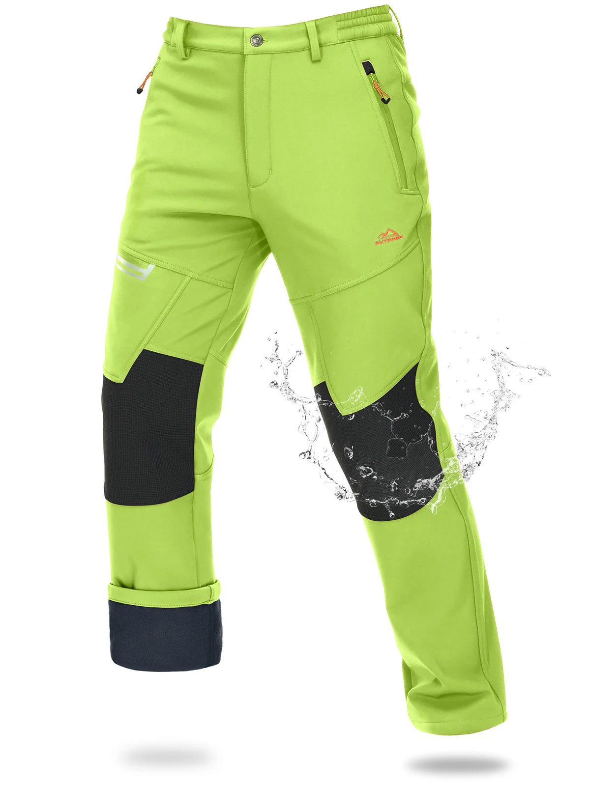 Magcomsen – Pantaloni da sci softshell da uomo, impermeabili e caldi per l'inverno
