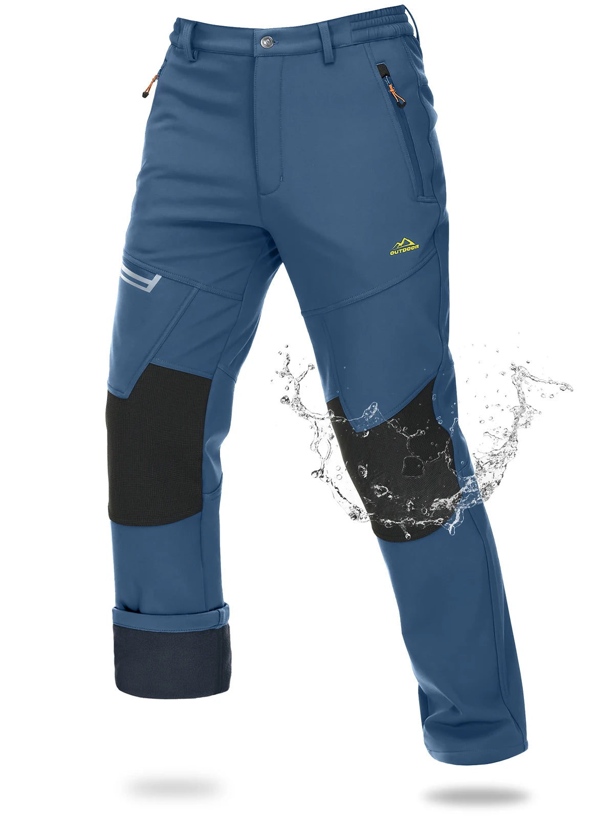 Magcomsen – Pantaloni da sci softshell da uomo, impermeabili e caldi per l'inverno