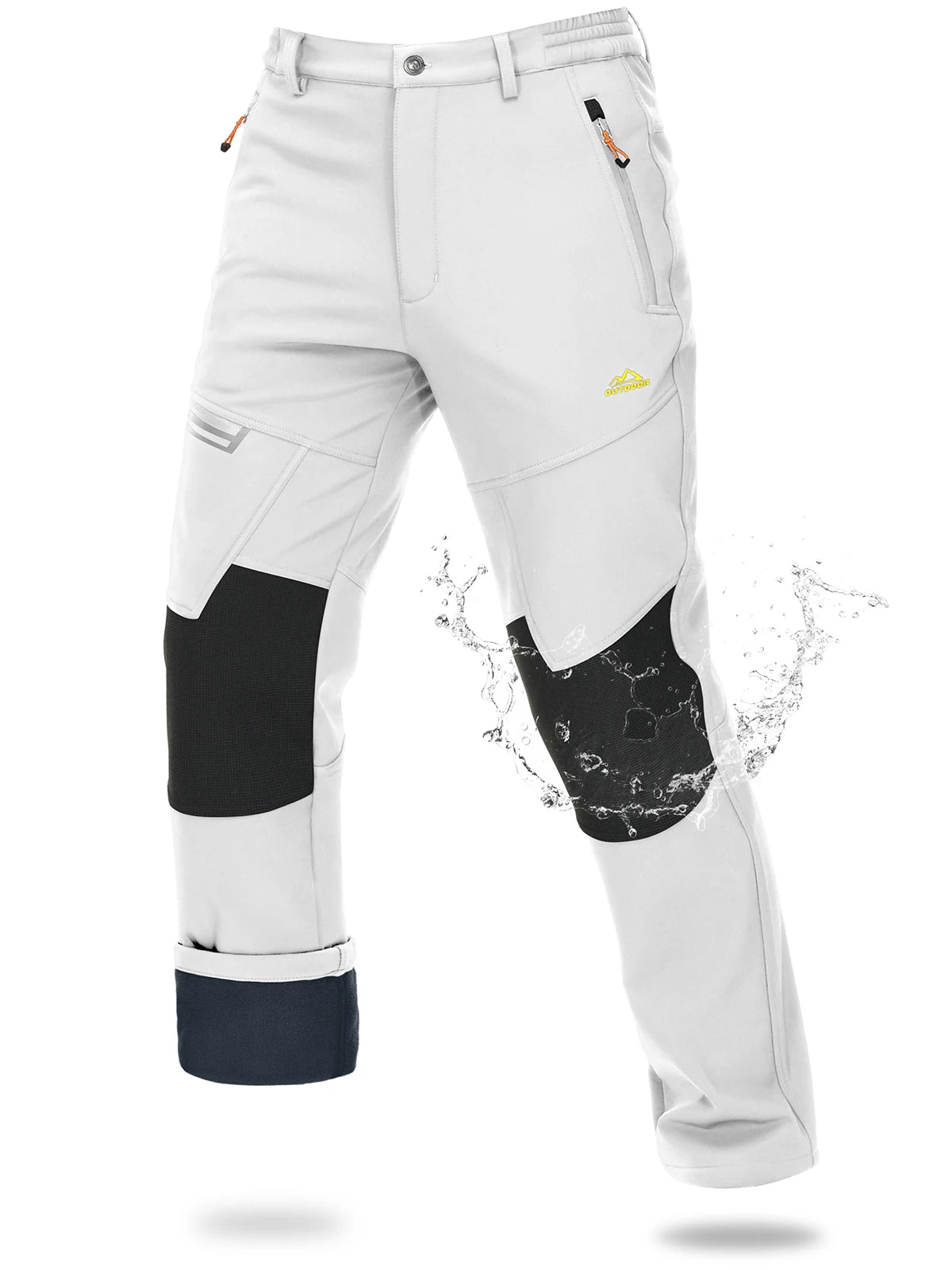 Magcomsen – Pantaloni da sci softshell da uomo, impermeabili e caldi per l'inverno