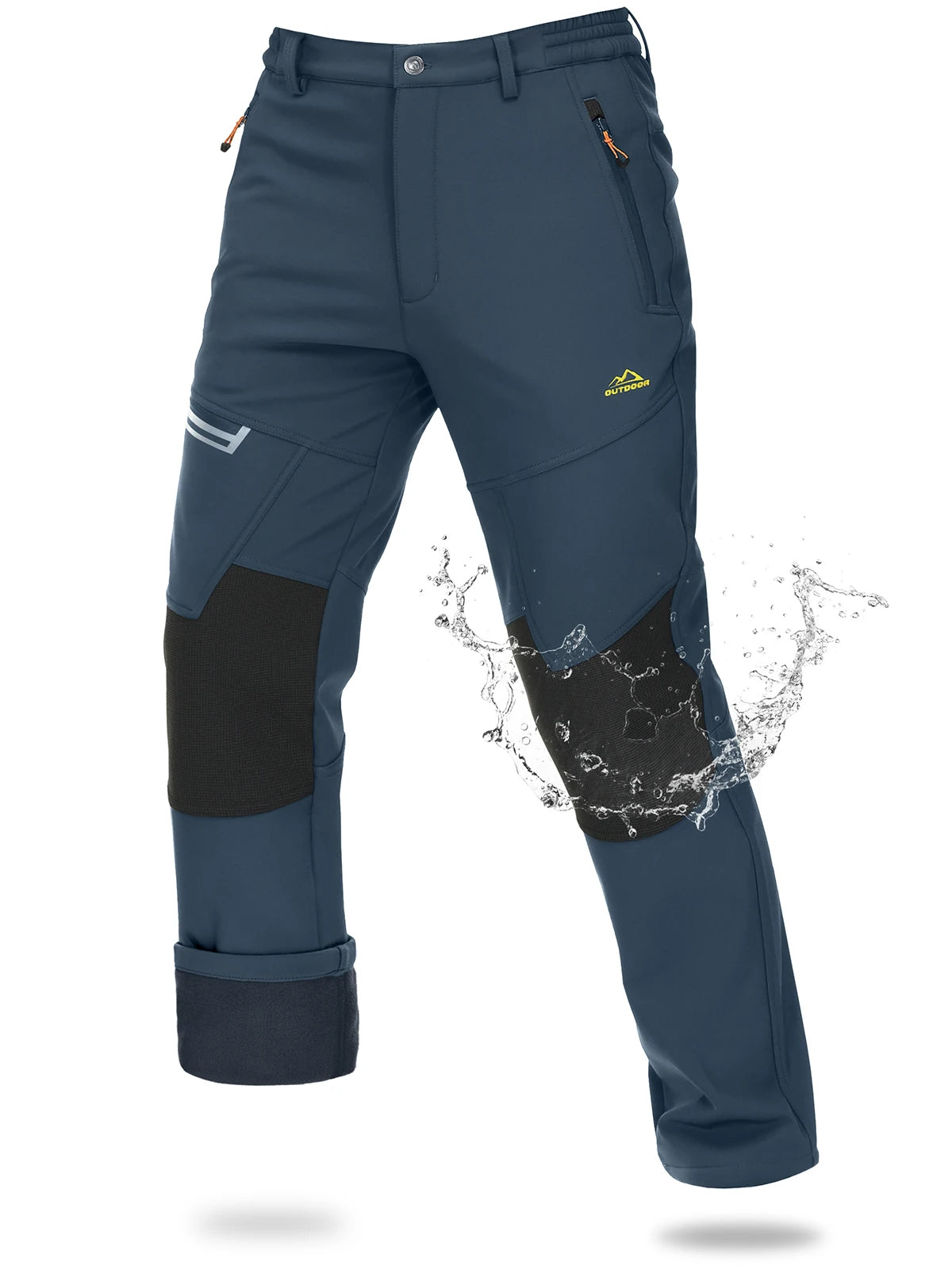 Magcomsen – Pantaloni da sci softshell da uomo, impermeabili e caldi per l'inverno