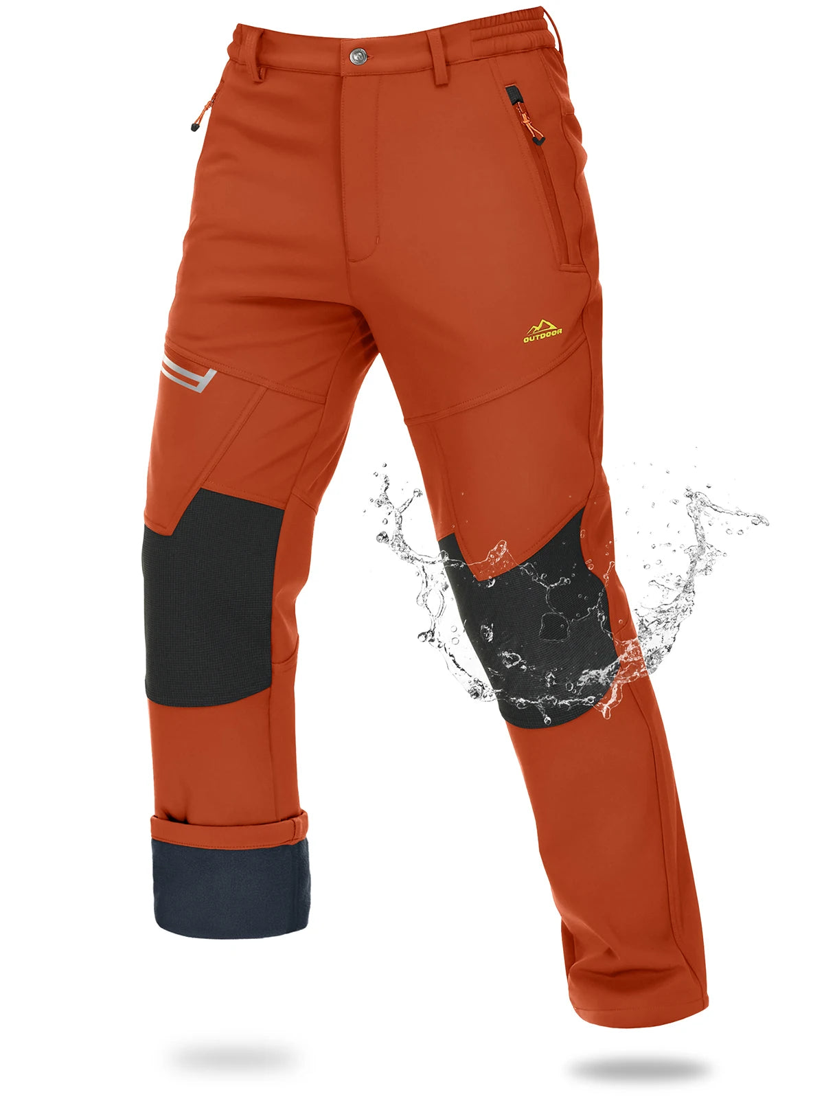 Magcomsen – Pantaloni da sci softshell da uomo, impermeabili e caldi per l'inverno
