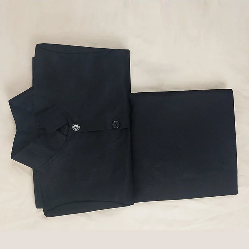 DarkMorph Schwarzer Trenchcoat – Herren Cosplay Kostüm für Halloween