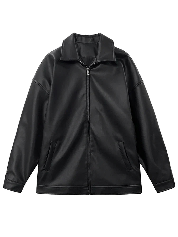 Stylische, lässige PU-Lederjacke für Männer - Javiro