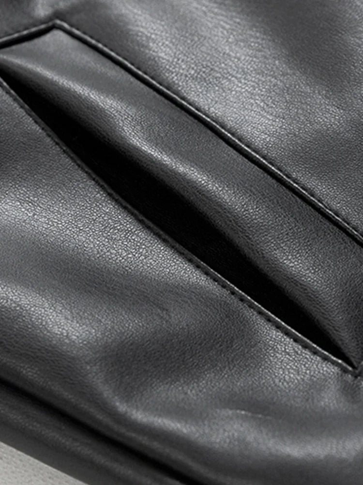 Stylische, lässige PU-Lederjacke für Männer - Javiro