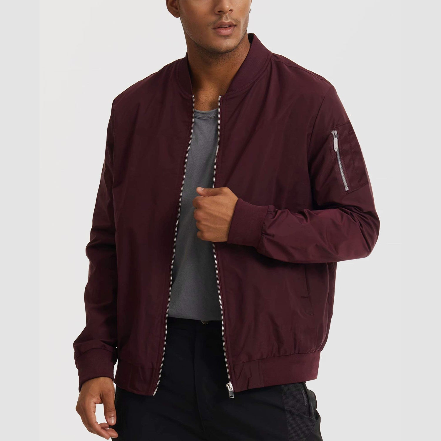 UrbanFlex | Herren Windbreaker Bomberjacke mit Taschen