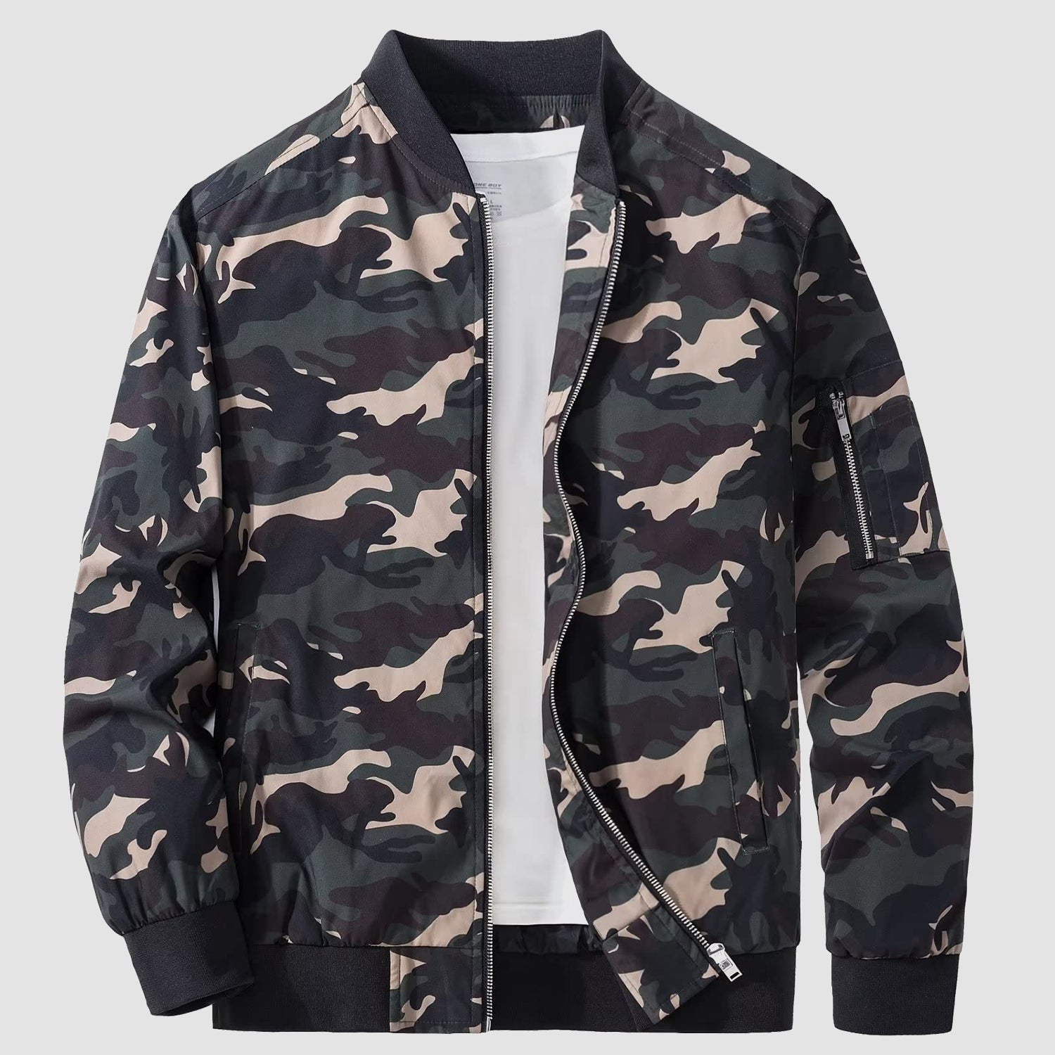 UrbanFlex | Herren Windbreaker Bomberjacke mit Taschen