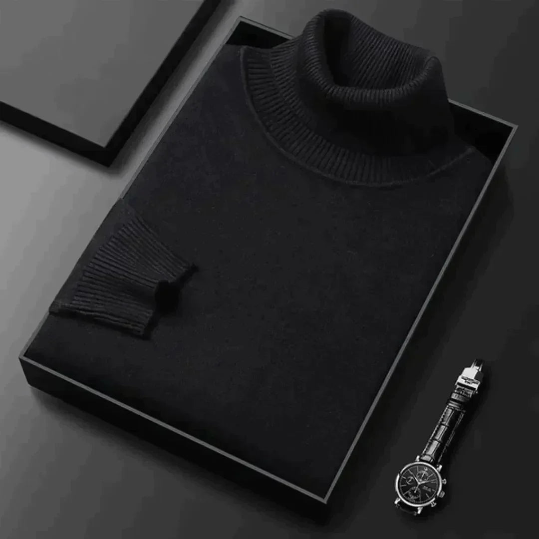 Maglione dolcevita in cashmere da uomo – lusso e calore in uno