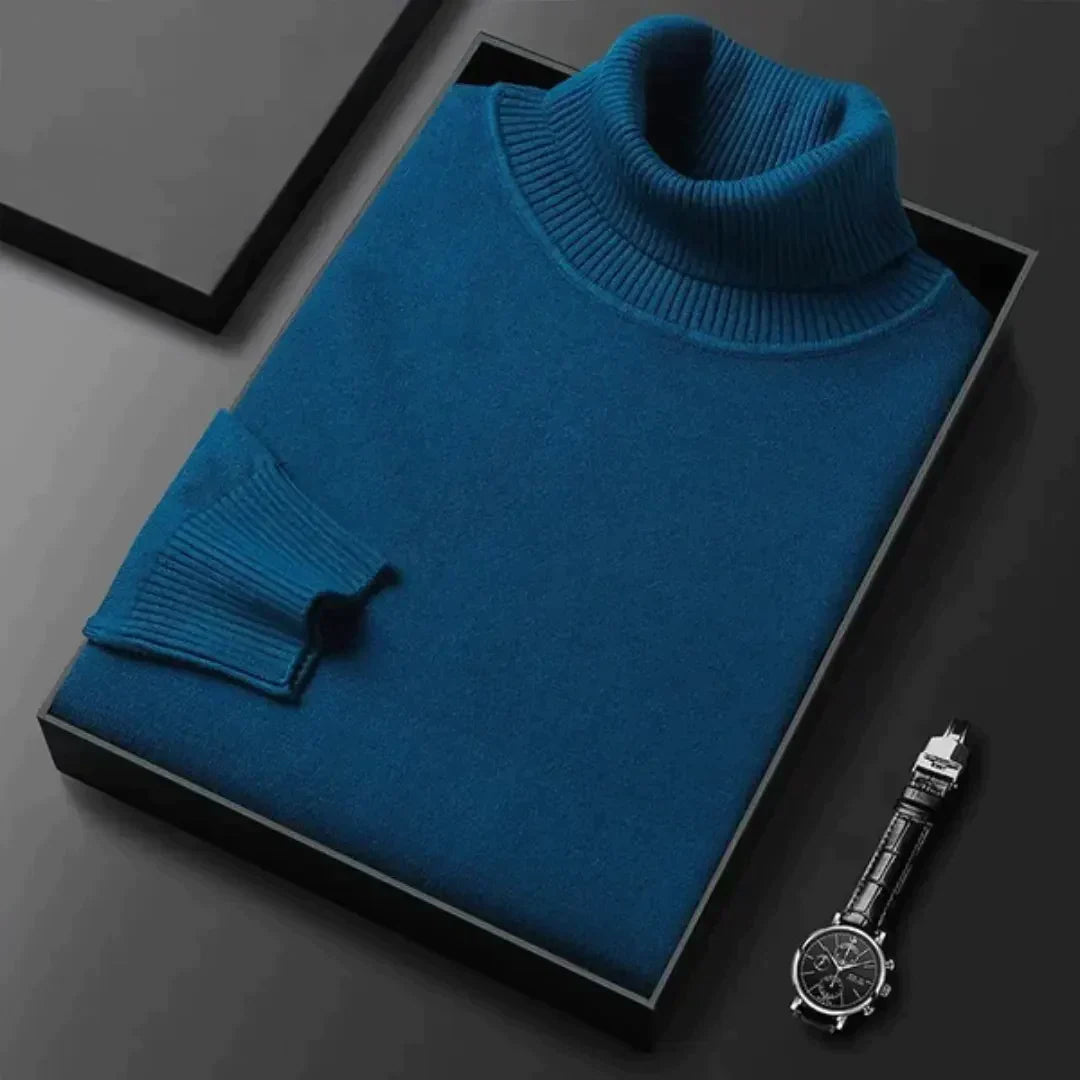 Maglione dolcevita in cashmere da uomo – lusso e calore in uno