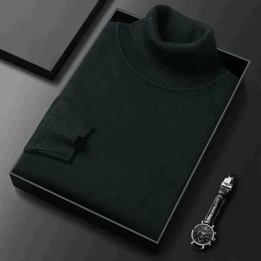 Maglione dolcevita in cashmere da uomo – lusso e calore in uno