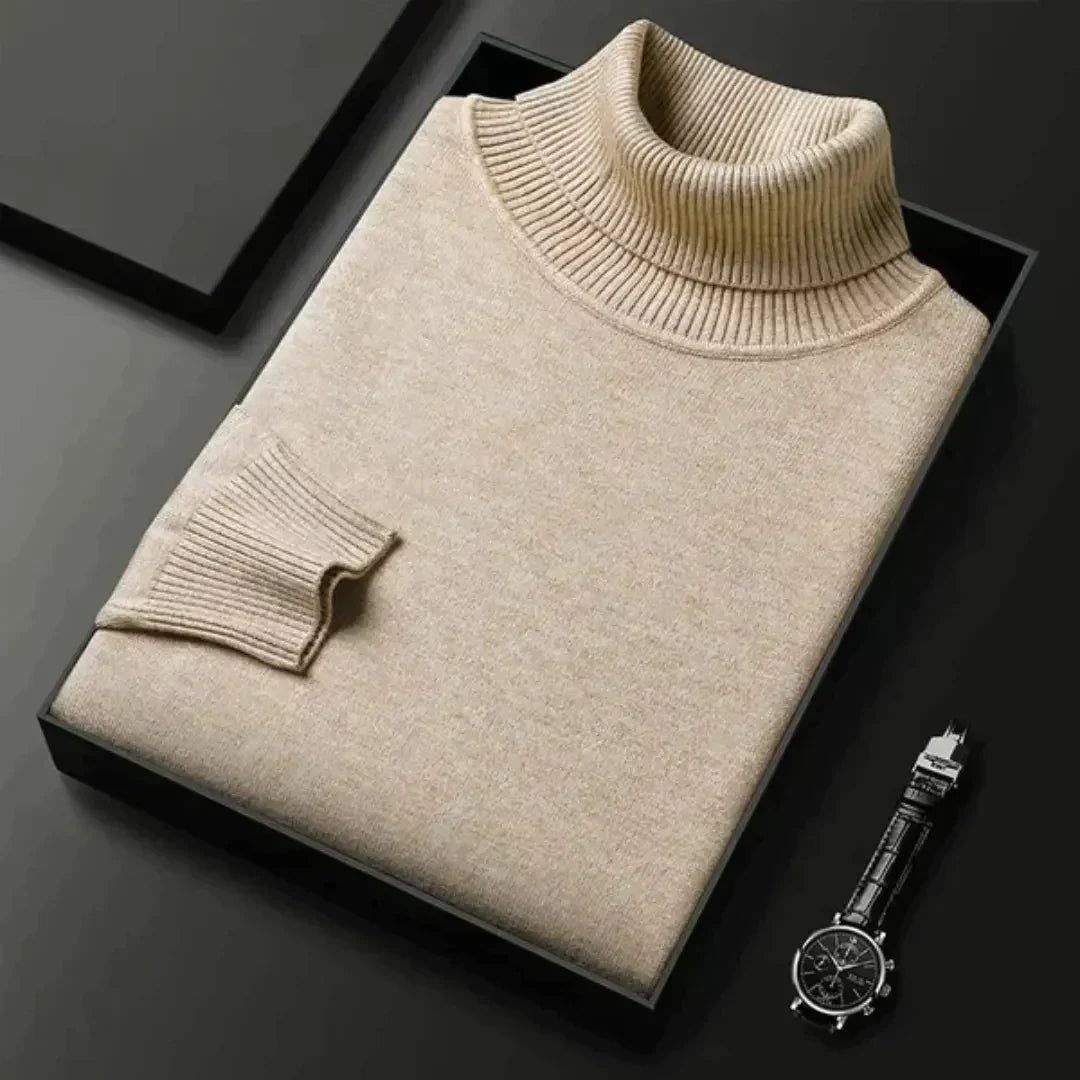 Maglione dolcevita in cashmere da uomo – lusso e calore in uno
