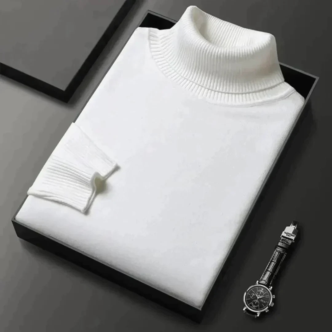 Maglione dolcevita in cashmere da uomo – lusso e calore in uno