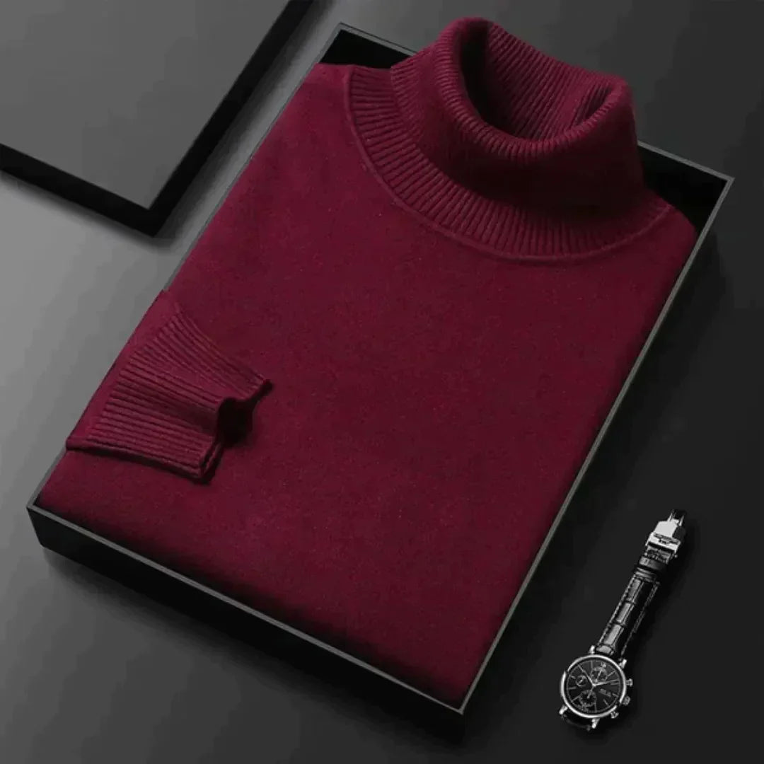 Maglione dolcevita in cashmere da uomo – lusso e calore in uno