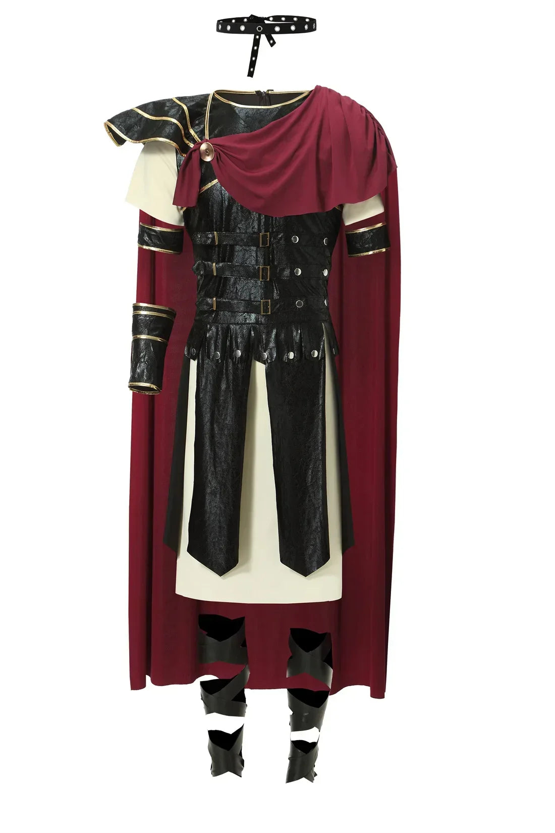 Knightoria Mittelalterliches Ritterkostüm – Schwarz-Gold Cosplay für Herren