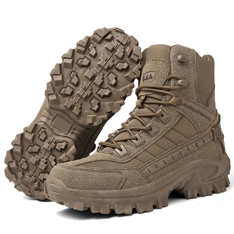 Unisex Winterstiefel Militärstil – Warm, Wasserdicht & Rutschfest