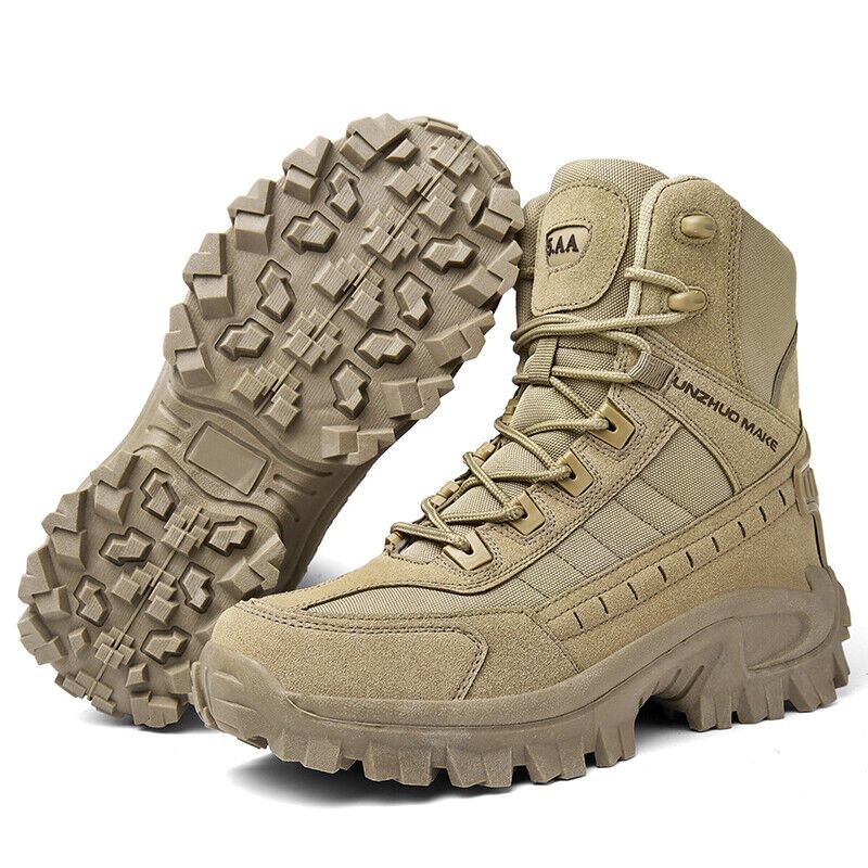 Unisex Winterstiefel Militärstil – Warm, Wasserdicht & Rutschfest