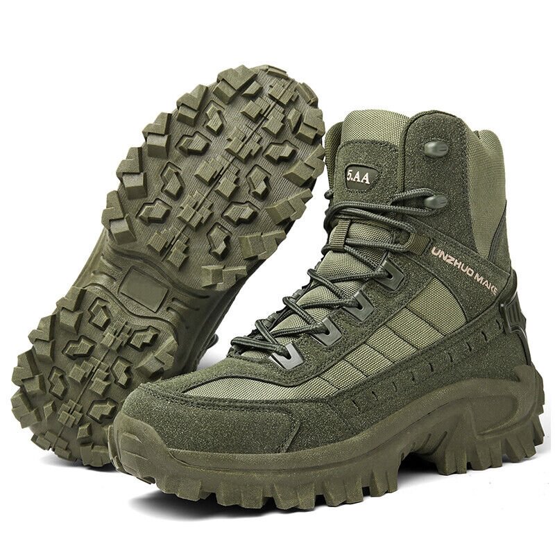 Unisex Winterstiefel Militärstil – Warm, Wasserdicht & Rutschfest