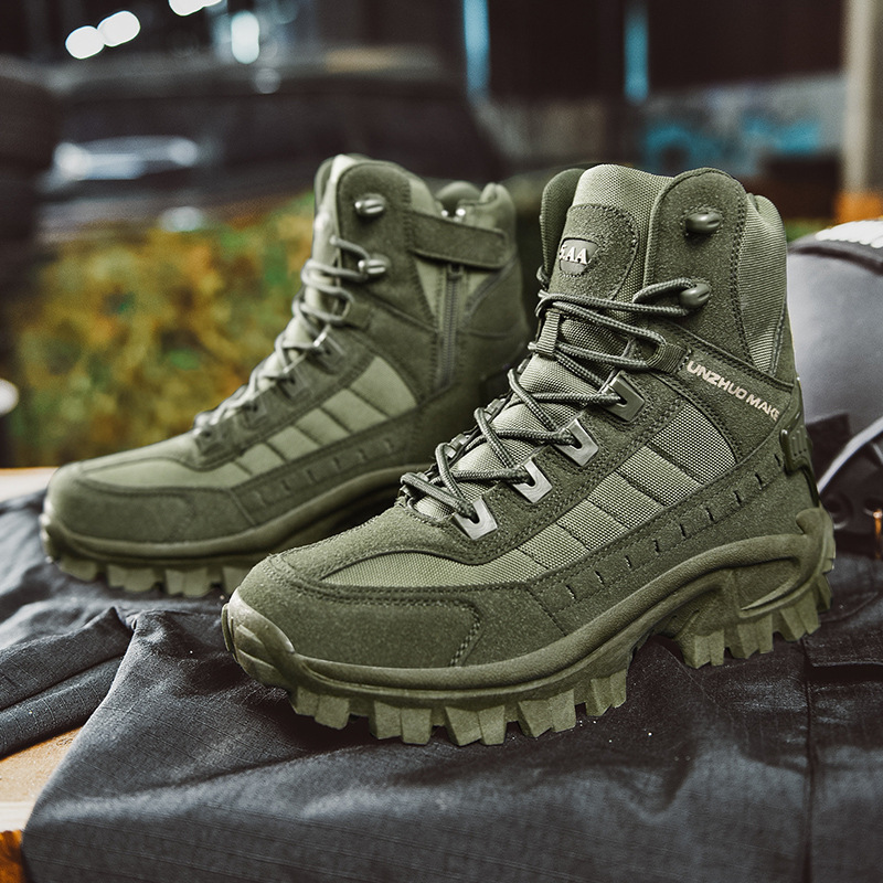 Unisex Winterstiefel Militärstil – Warm, Wasserdicht & Rutschfest
