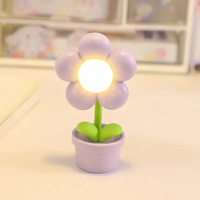 BloomLite - Kleine Blumen-Tischlampe