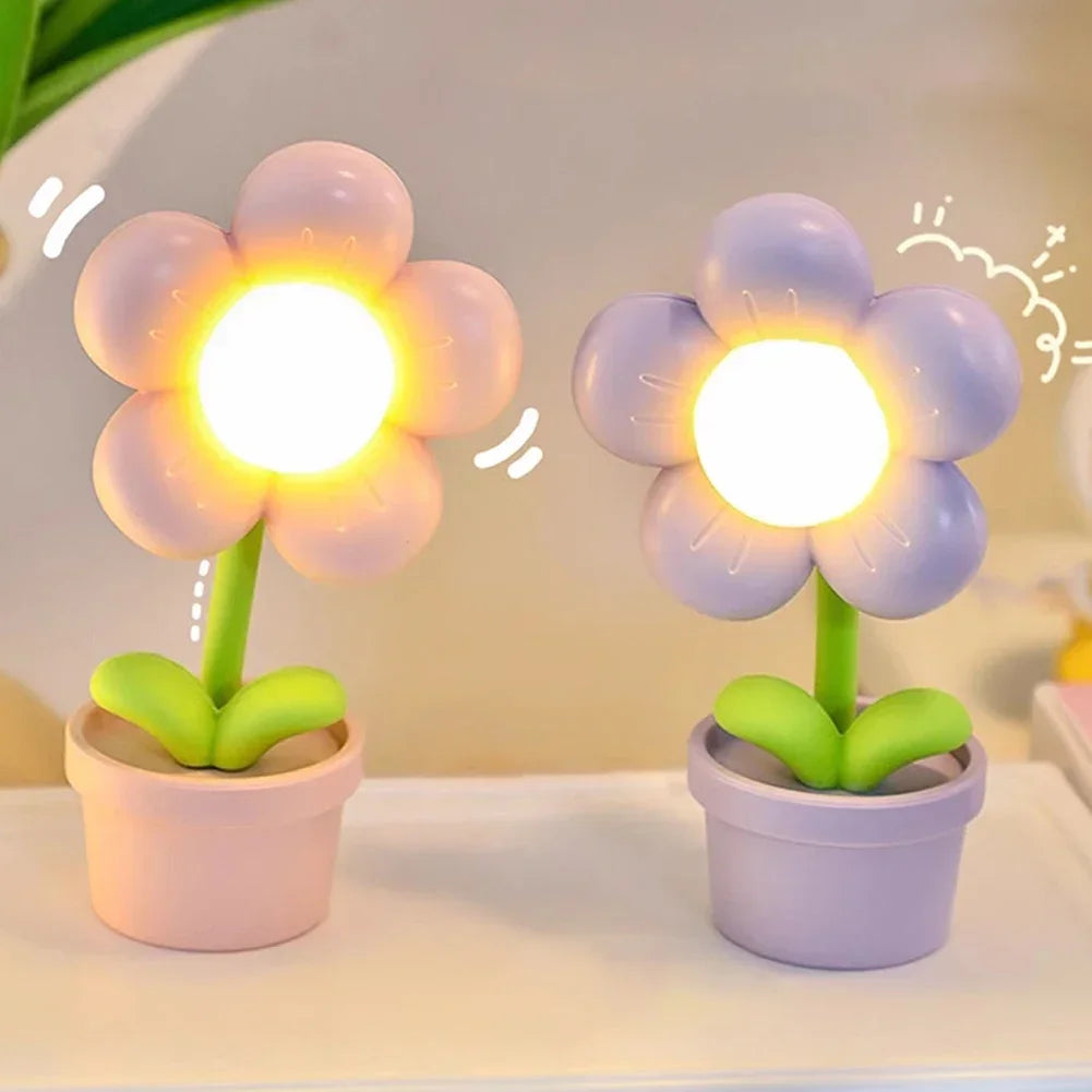 BloomLite - Kleine Blumen-Tischlampe