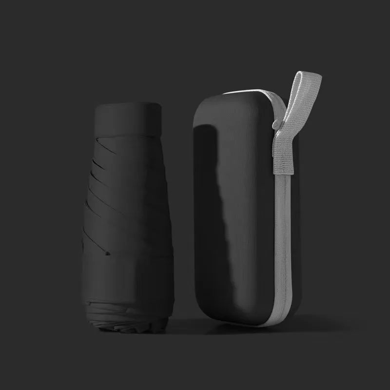 Mini-parapluie résistant aux UV et imperméable, compact pour voyages et excursions