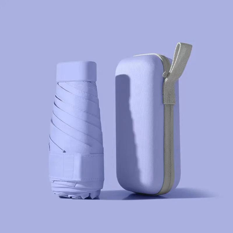 Mini-parapluie résistant aux UV et imperméable, compact pour voyages et excursions