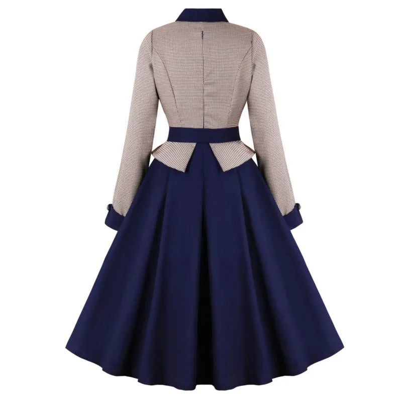Devako Darla - Bezauberndes Vintage Vogel-Hahn-Kleid