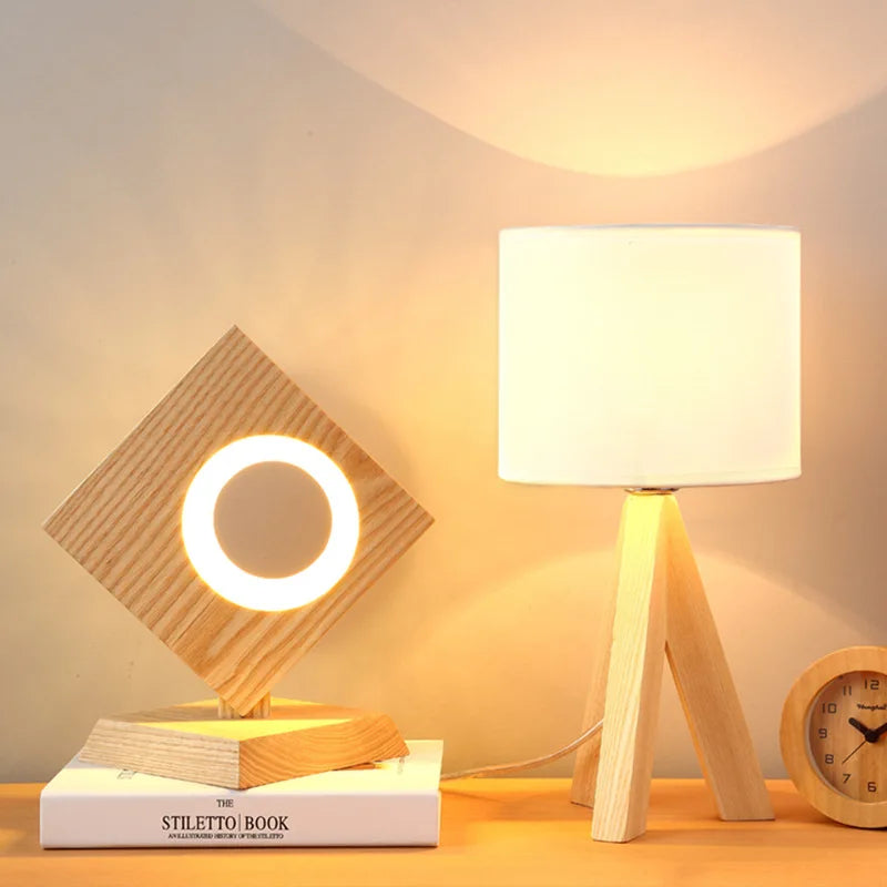 WoodEssence - Moderne Tischleuchte aus Holz