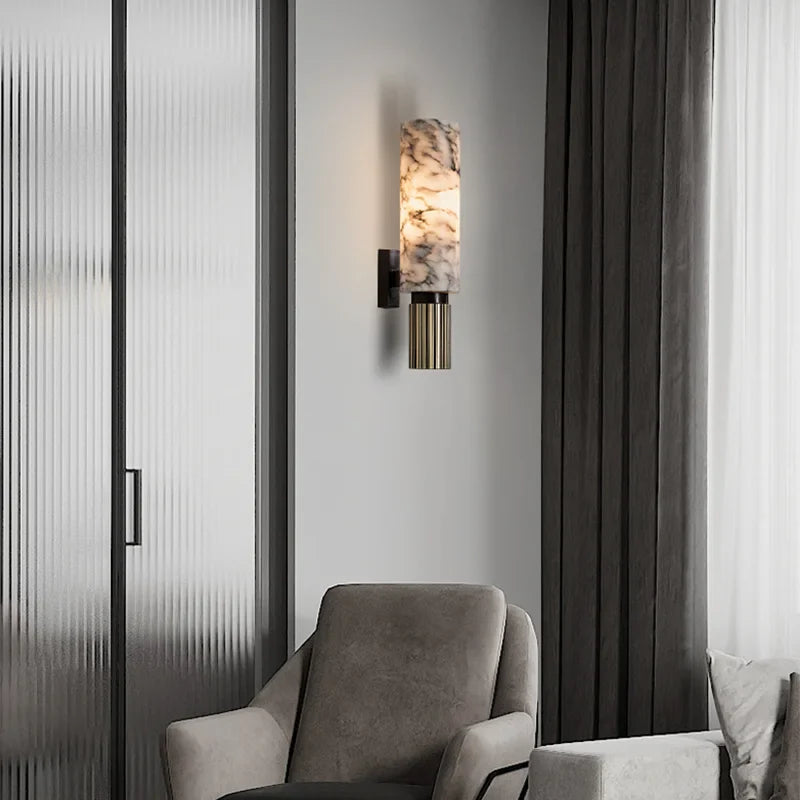 LustraMar – Beleuchtete Marmor-Wanddekoration – Elegante Akzentbeleuchtung