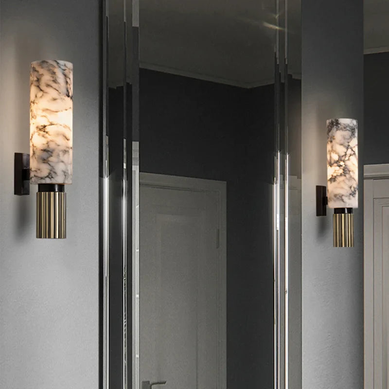 LustraMar – Beleuchtete Marmor-Wanddekoration – Elegante Akzentbeleuchtung