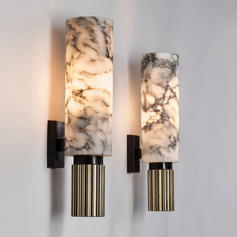 LustraMar – Beleuchtete Marmor-Wanddekoration – Elegante Akzentbeleuchtung