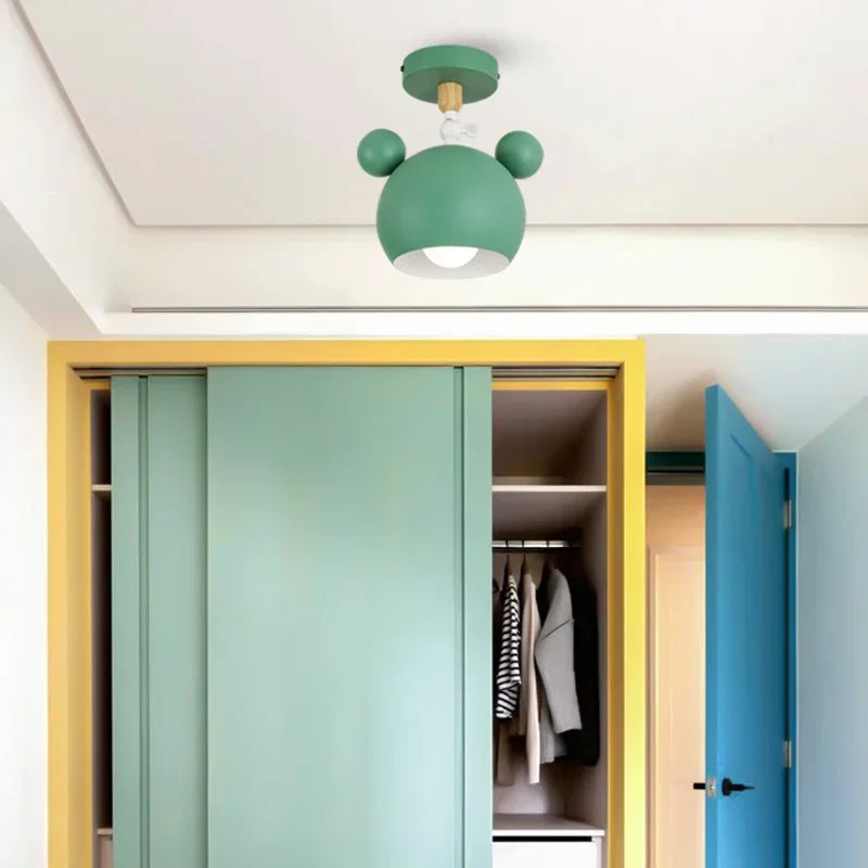 Lampe de plafond moderne pour chambre, design cartoon, douille E27