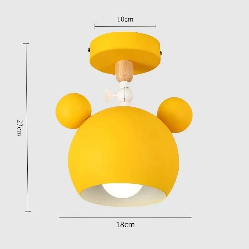 Lampe de plafond moderne pour chambre, design cartoon, douille E27