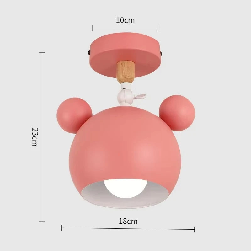 Lampe de plafond moderne pour chambre, design cartoon, douille E27