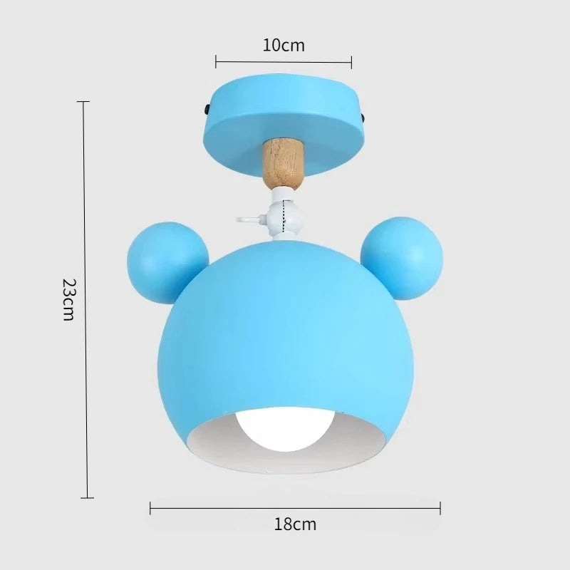 Lampe de plafond moderne pour chambre, design cartoon, douille E27