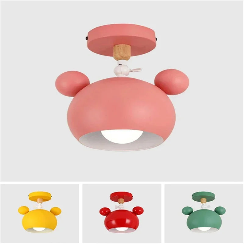 Lampe de plafond moderne pour chambre, design cartoon, douille E27