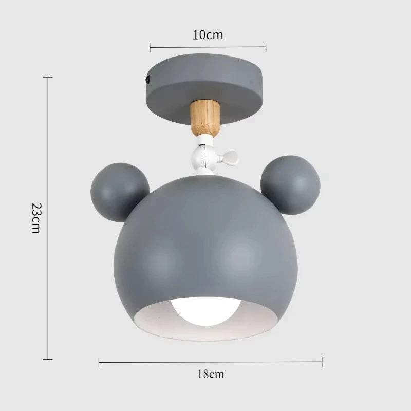Lampe de plafond moderne pour chambre, design cartoon, douille E27