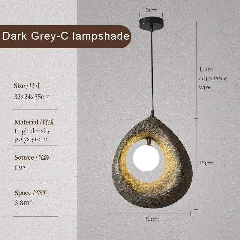 Lampada a sospensione moderna per sala da pranzo – Lampada a sospensione dimmerabile per soggiorno e cucina, design retrò