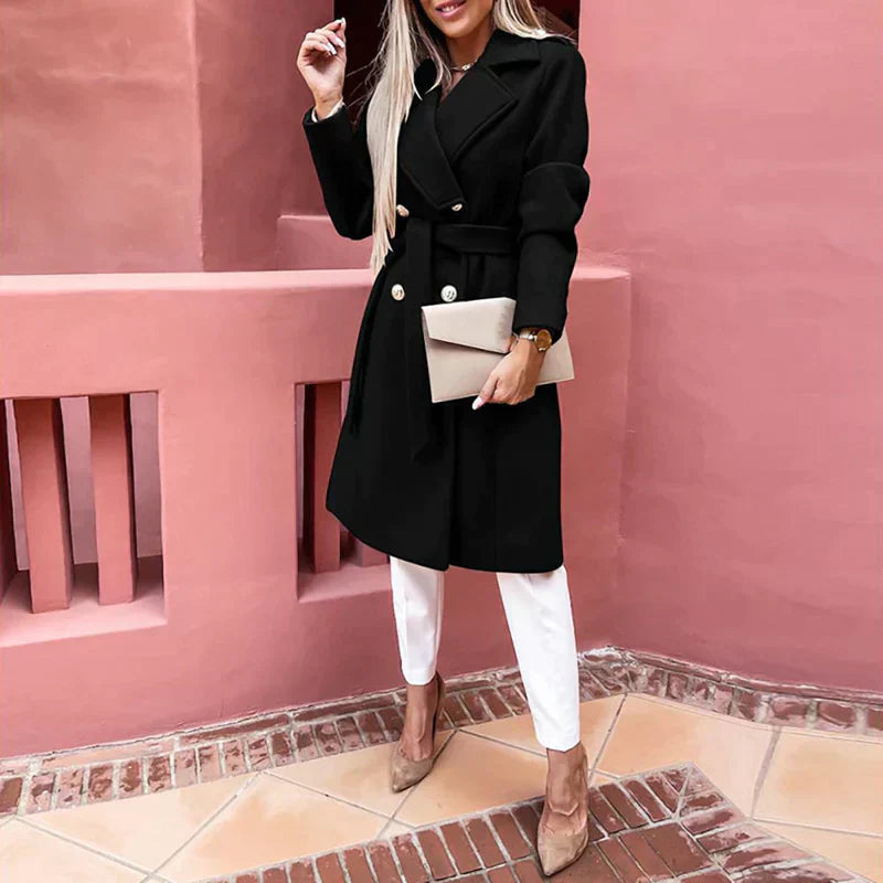 Carla -  Eleganter Cozea Wollmantel für den Frühling