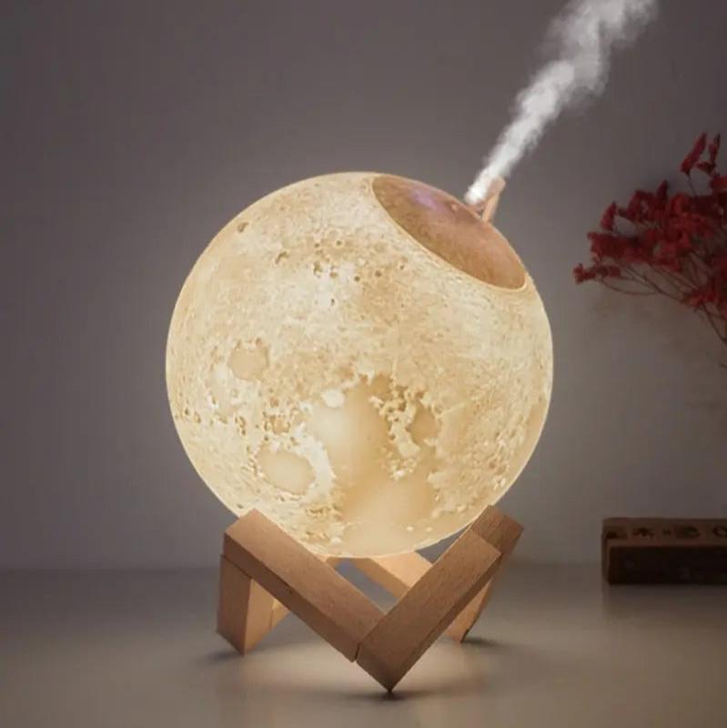 CalmAura – Lampe & Luftbefeuchter mit stufenlosem Licht – Leise