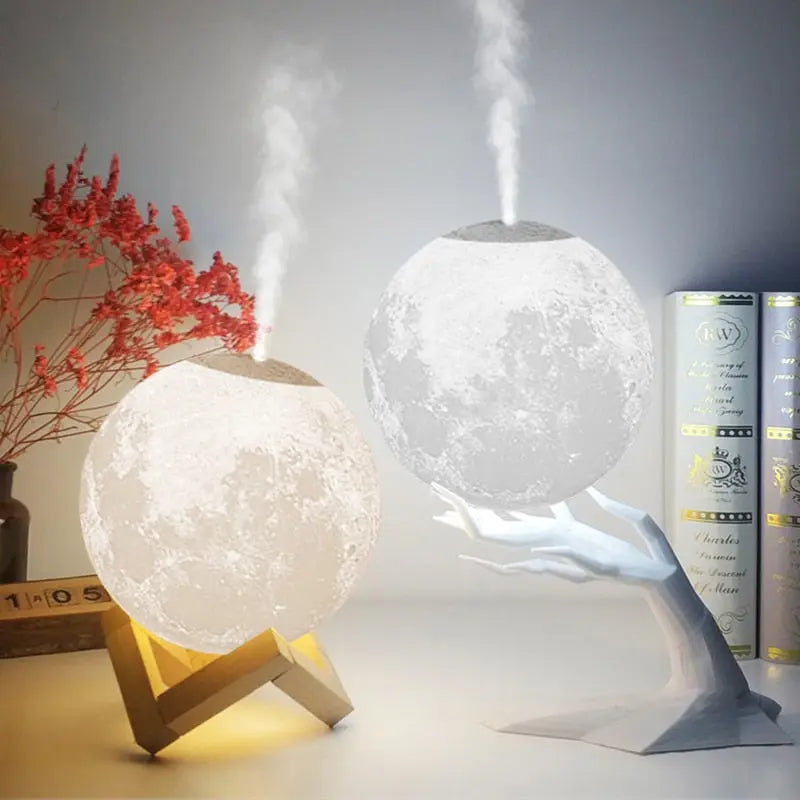 CalmAura – Lampe & Luftbefeuchter mit stufenlosem Licht – Leise