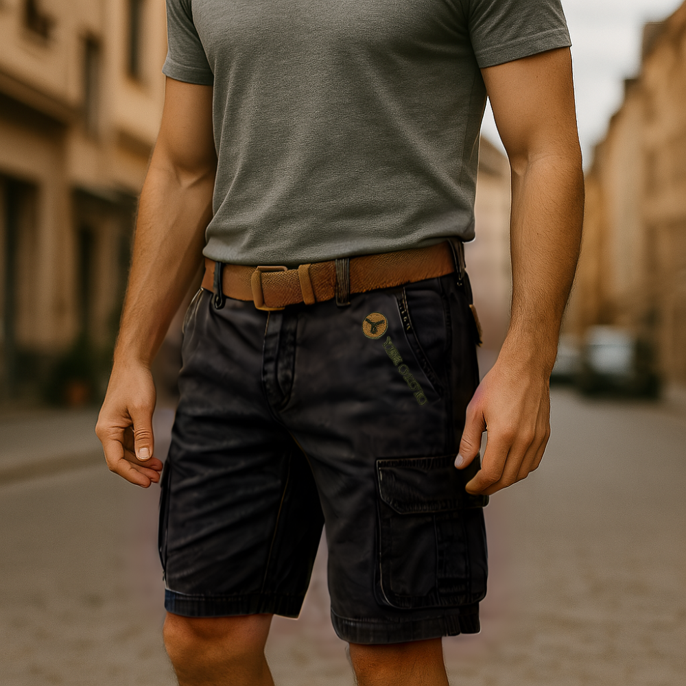 Cargo Shorts Herren – Strapazierfähiges Baumwollmaterial & Praktische Taschen für Alltag und Outdoor