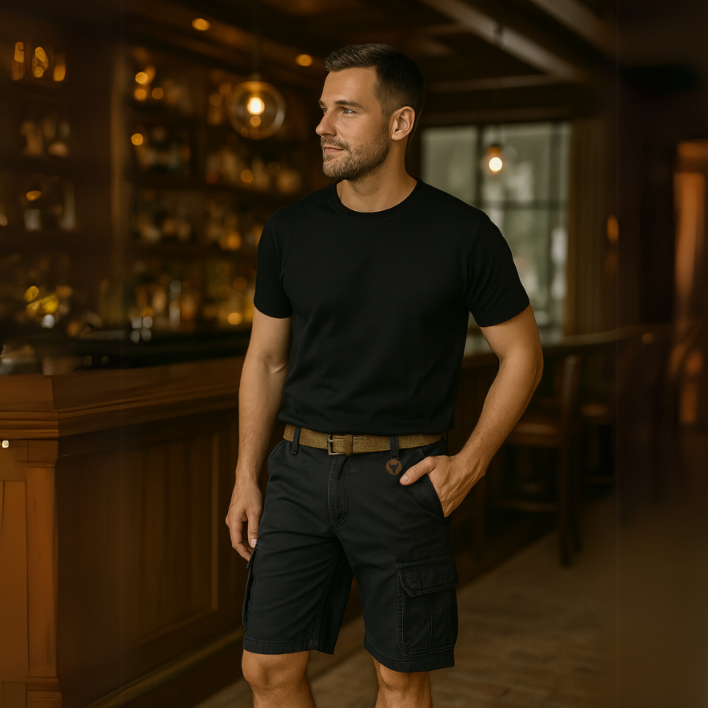 Cargo Shorts Herren – Strapazierfähiges Baumwollmaterial & Praktische Taschen für Alltag und Outdoor