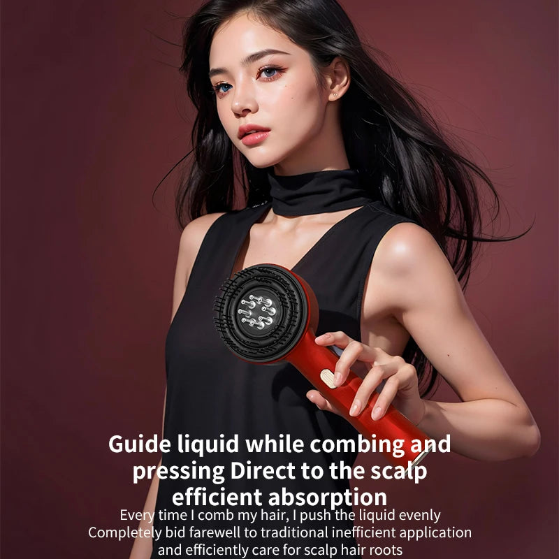 Multifunktionaler elektrischer Kopfhautmassagekamm mit Infrarotlicht 1