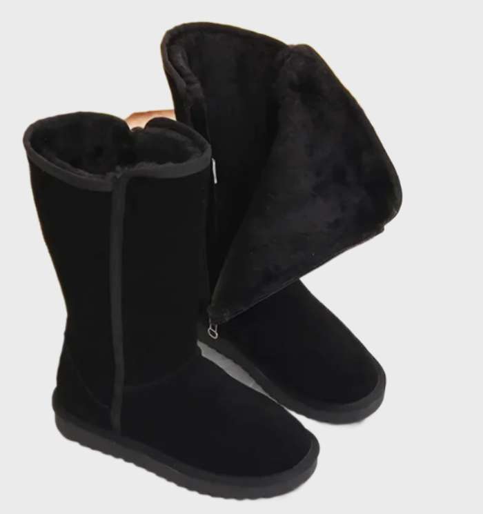 Lyza - Stiefel aus schwarzem Leder
