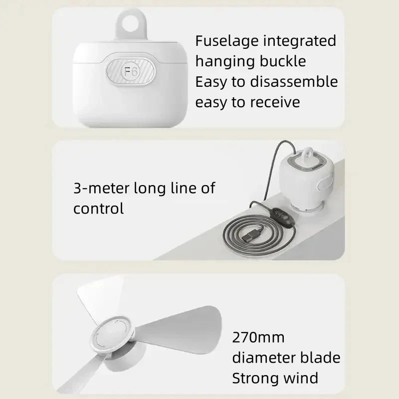 Devako Luxuriöser Deckenventilator mit LED-Beleuchtung