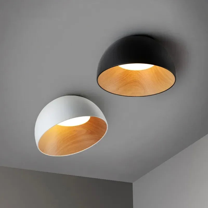 NordWood – Lampada da soffitto LED nordica in legno per sala da pranzo e camera da letto